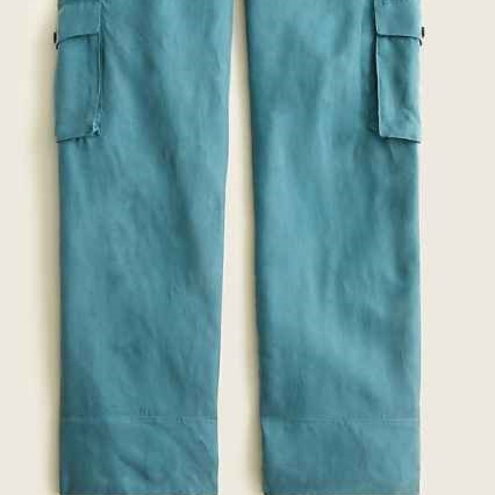 Jcrew Full-length cupro-blend cargo pants, NWOT, never worn, mint condition - Picture 6 of 6